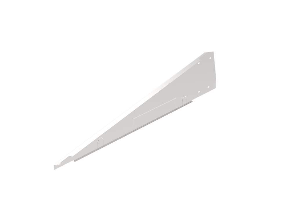 Solar Mounting - Short Side Wind Deflector Right (Ballast System)