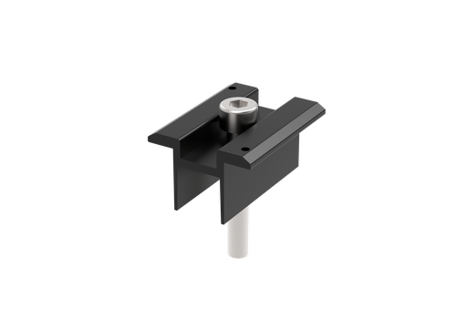 [H-PC-MIC40-BLK] Solar Mounting - Adjustable Mid Clamp 30–40mm, Black (Ballast System)