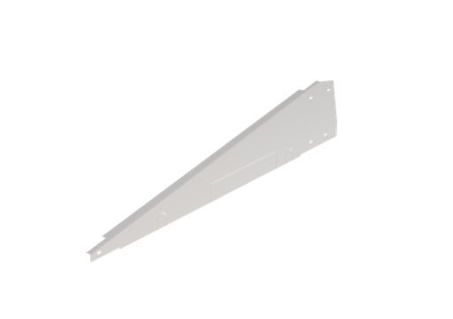 [H-M31-1203A] Solar Mounting - Short Side Wind Deflector Left (Ballast System)